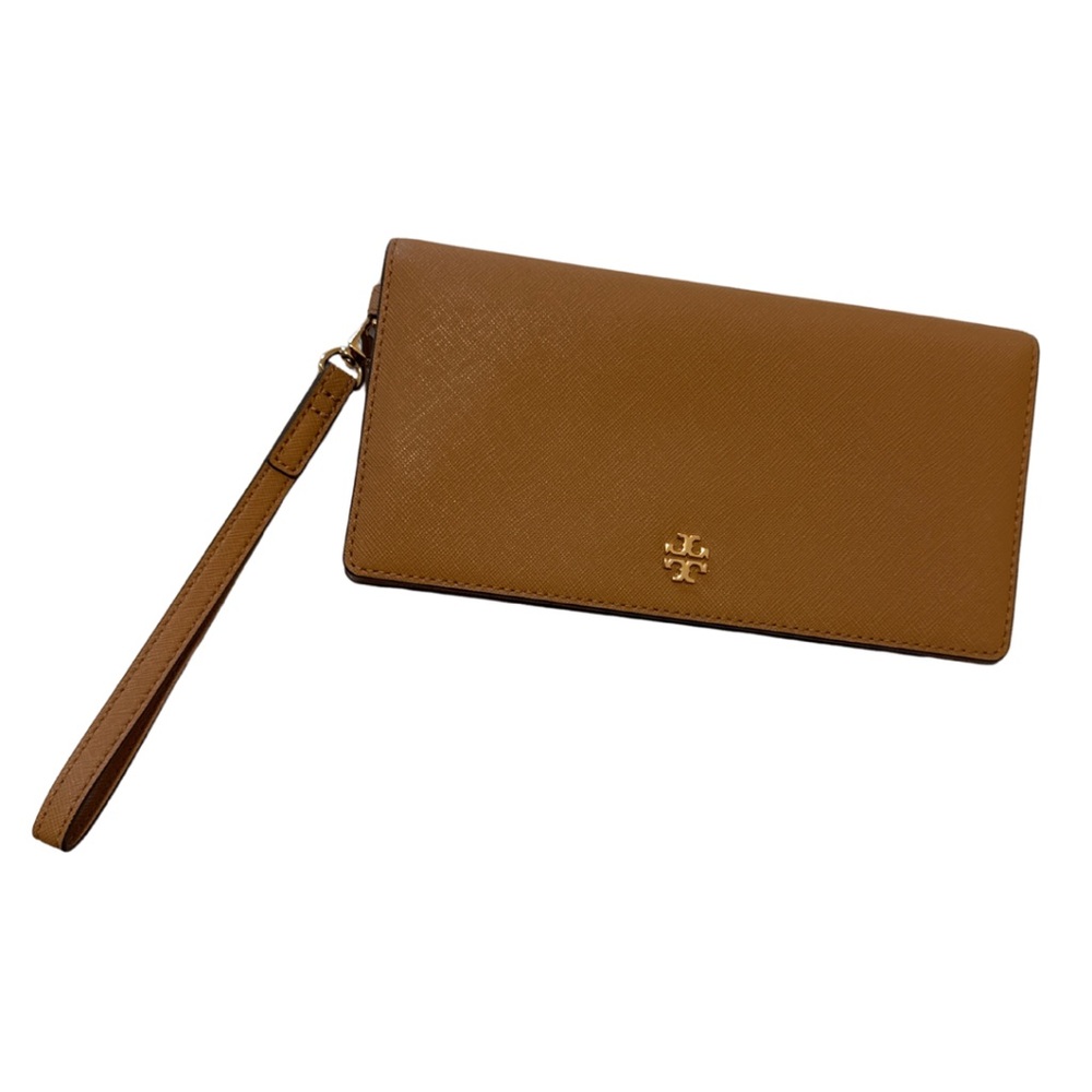 Tory Burch Emerson Slim Leather Wristlet Clutch